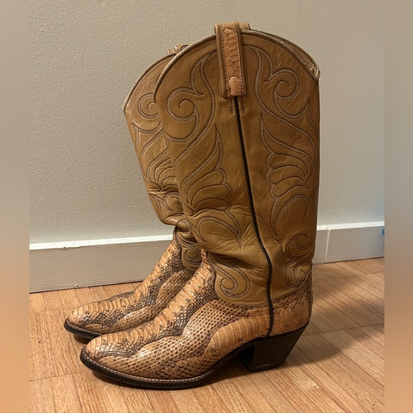 Dan Post Vintage Western Boots - Picture 1 of 7